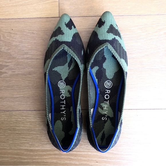 Rothy's Shoes - Retired Green Camo Rothy’s sz 8 GUC
